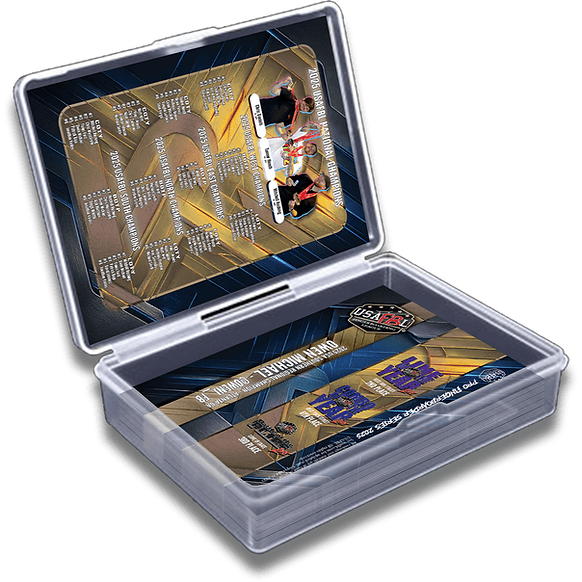 Teak Tuning Pro Fingerboards USAFBL 2025 Pro Fingerboard Trading Cards - Set of 25 Cards with Case