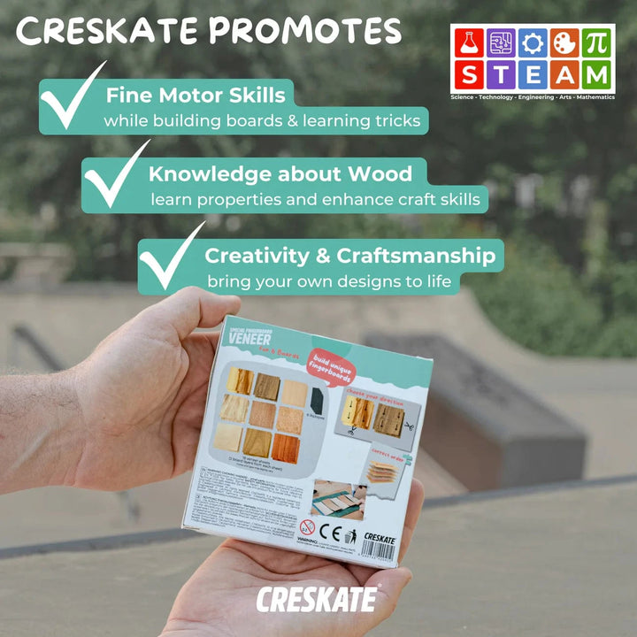Teak Tuning Pro Fingerboards Special Exotic Fingerboard Veneer Pack for 6 Boards - Exotic Veneer Pack and Foam Tape by CRESKATE