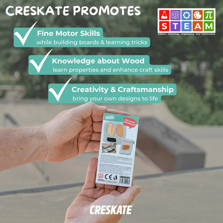 Teak Tuning Pro Fingerboards Standard Fingerboard Veneer Pack for 3 Boards - Maple/Beech Veneer by CRESKATE