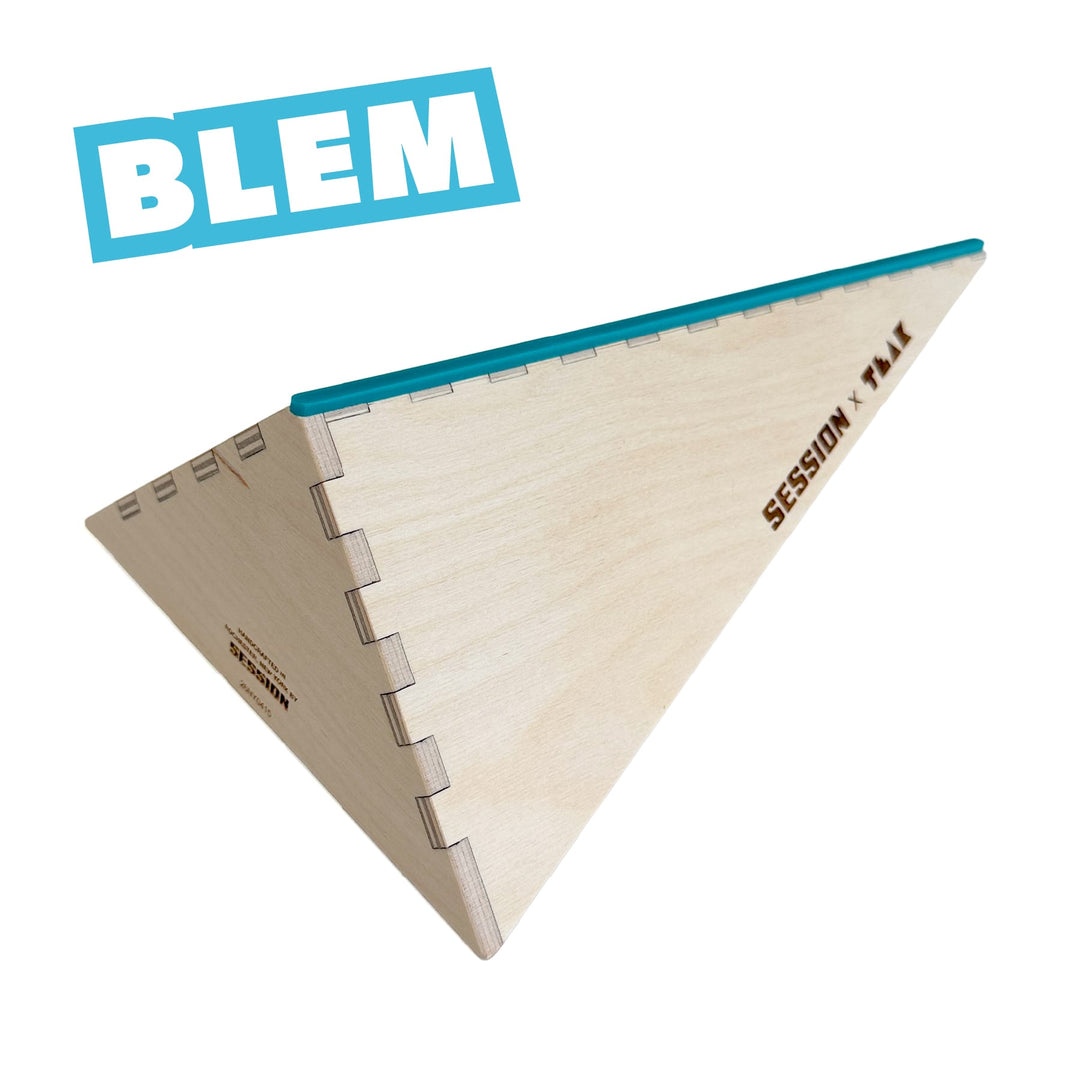 Session Fingerboards BLEM Session x Teak Polebank XL - 11.75" Wooden Fingerboard Bank Ramp, Pole Spine - FINAL SALE