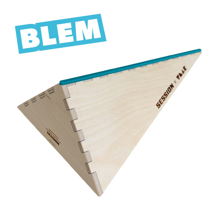 Session Fingerboards BLEM Session x Teak Polebank XL - 11.75" Wooden Fingerboard Bank Ramp, Pole Spine - FINAL SALE