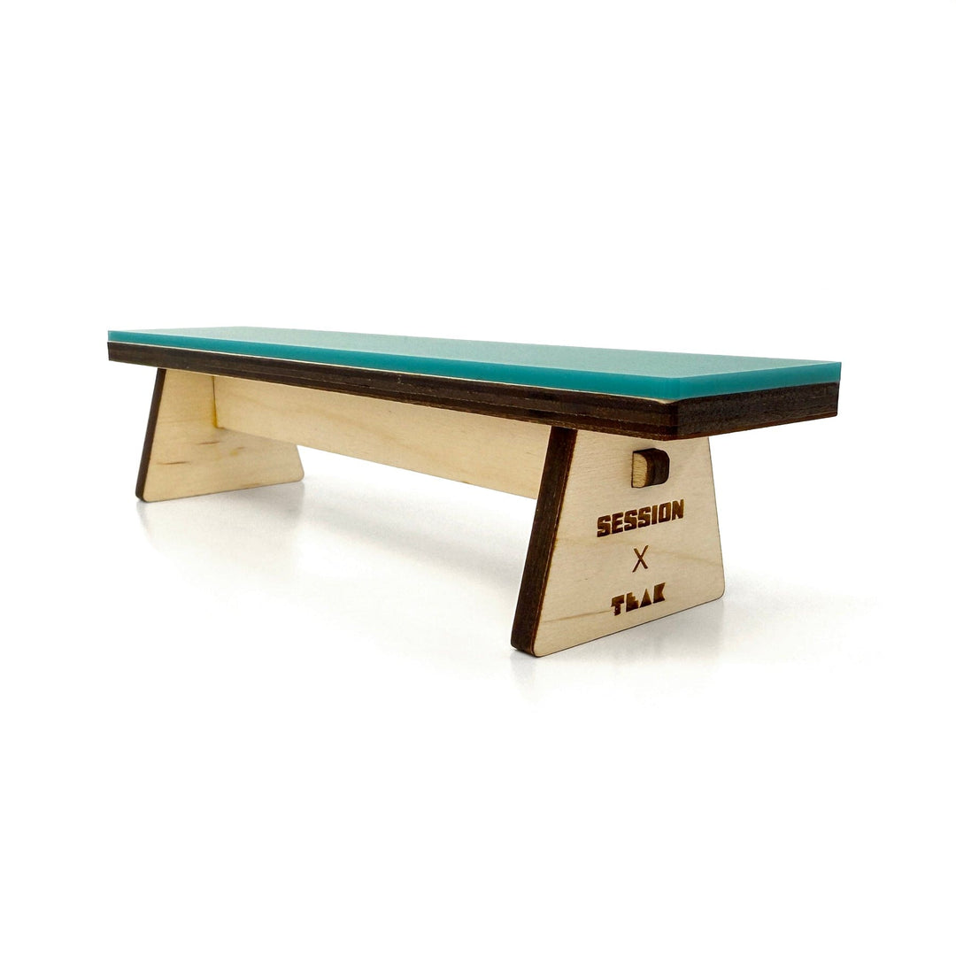 Session Fingerboards The Bench - Wooden Fingerboard Obstacle with Acrylic Surface