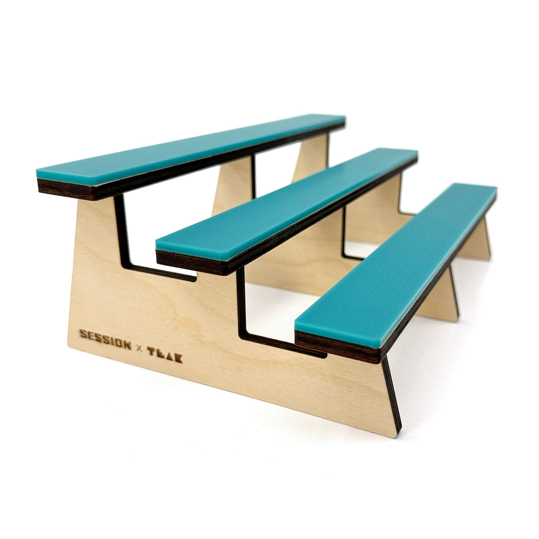 Session Fingerboards The Bleachers - Wooden Fingerboard Obstacle with Acrylic Surface