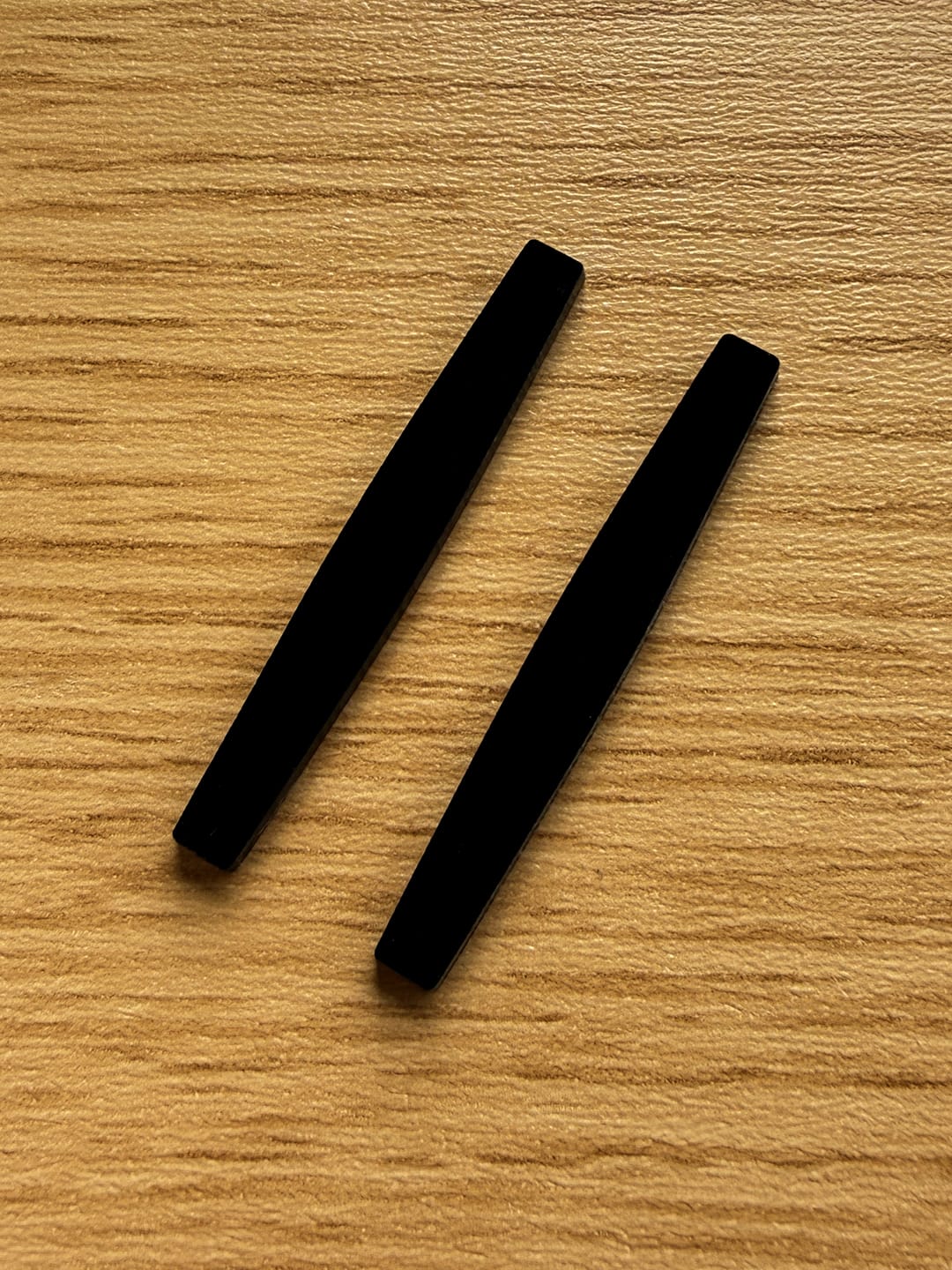 Teak Tuning Acrylic Self Adhesive Board Rails - Pitch Black