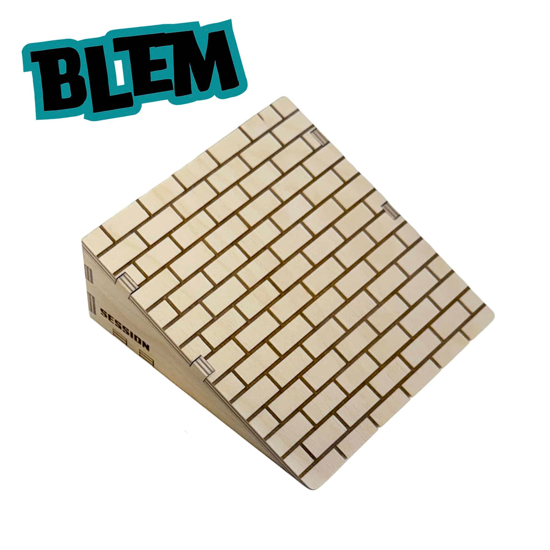 Session Fingerboards BLEM Wooden Brick Kicker - Session x Teak - Minor Imperfections