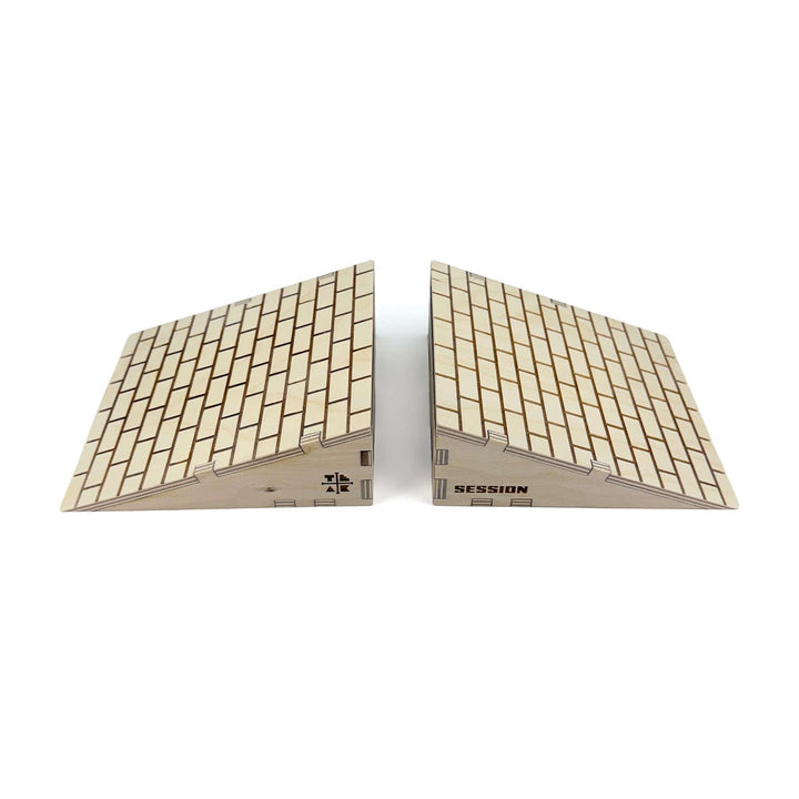 Session Fingerboards Wooden Fingerboard Ramp Kickers - Brick Surface