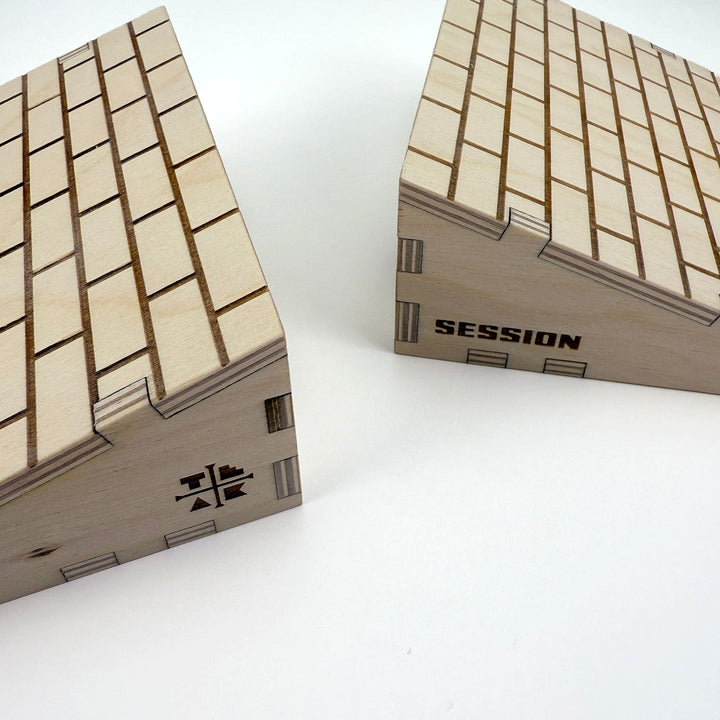 Session Fingerboards Wooden Fingerboard Ramp Kickers - Brick Surface