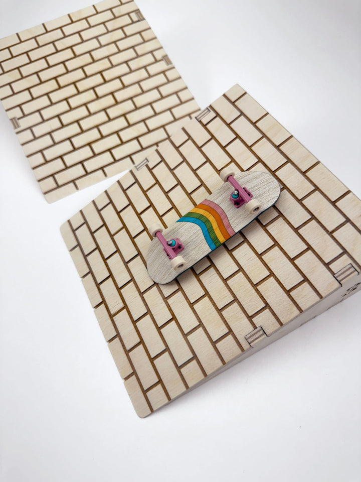 Session Fingerboards Wooden Fingerboard Ramp Kickers - Brick Surface