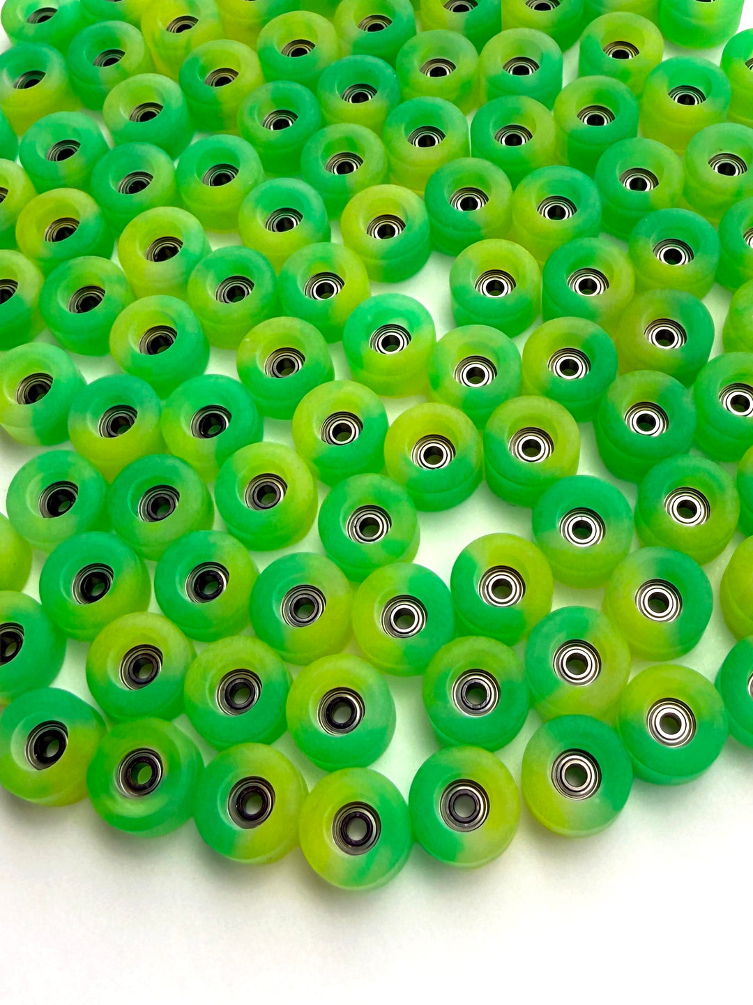 Teak Tuning Apex Wheels - Green/Yellow Swirl (61D) - FBCON Limited Edition Colorway
