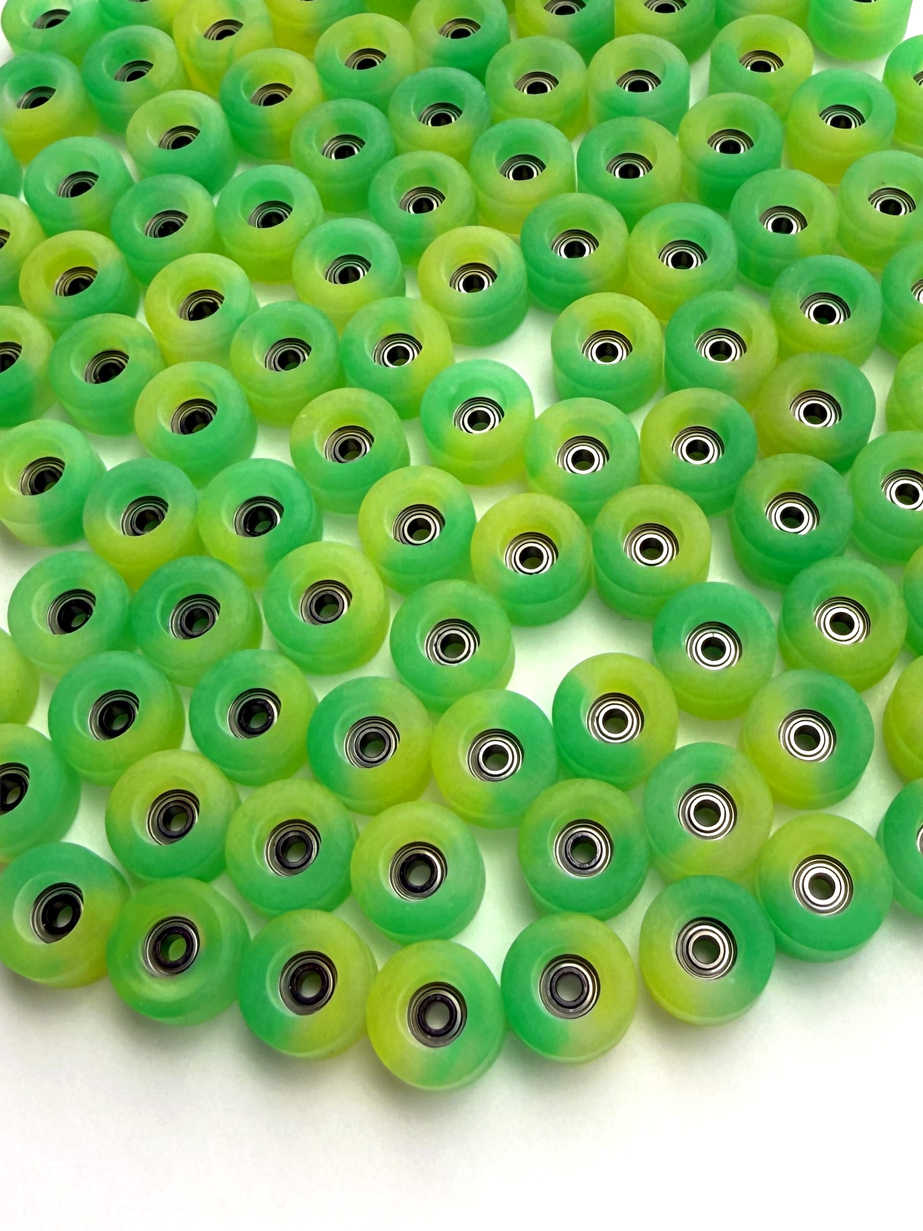 Teak Tuning Apex Wheels - Green/Yellow Swirl (61D) - FBCON Limited Edition Colorway