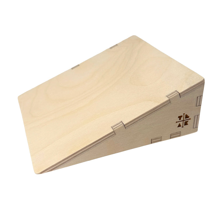 Session Fingerboards Wooden Fingerboard Ramp Kicker - Smooth Surface - 6” long x 5 ¾” wide x 2 ¼” tall