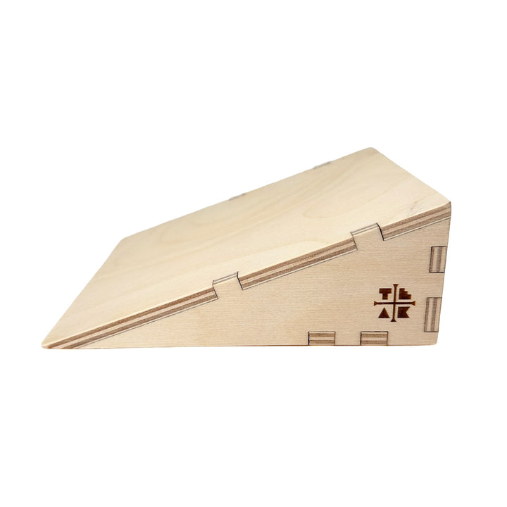 Session Fingerboards Wooden Fingerboard Ramp Kicker - Smooth Surface - 6” long x 5 ¾” wide x 2 ¼” tall