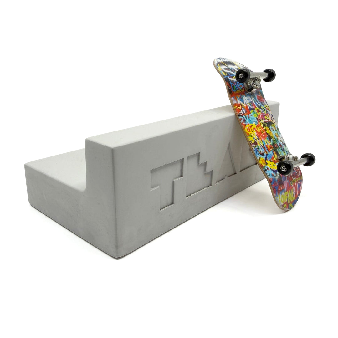 Teak Tuning - Monument Series Monument Series Concrete Ledge Obstacle - 5.5" Long, 3" Tall - "Sterling Gray" Colorway