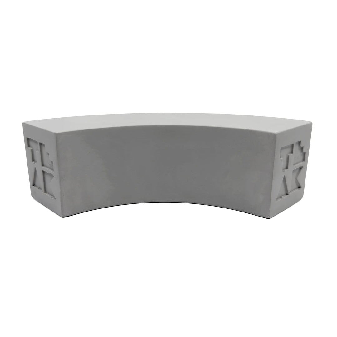 Teak Tuning - Monument Series Monument Series Concrete Quarter Arc "Banana" Loaf Obstacle - 6.5" Long, 2" Tall - "Sterling Gray" Colorway
