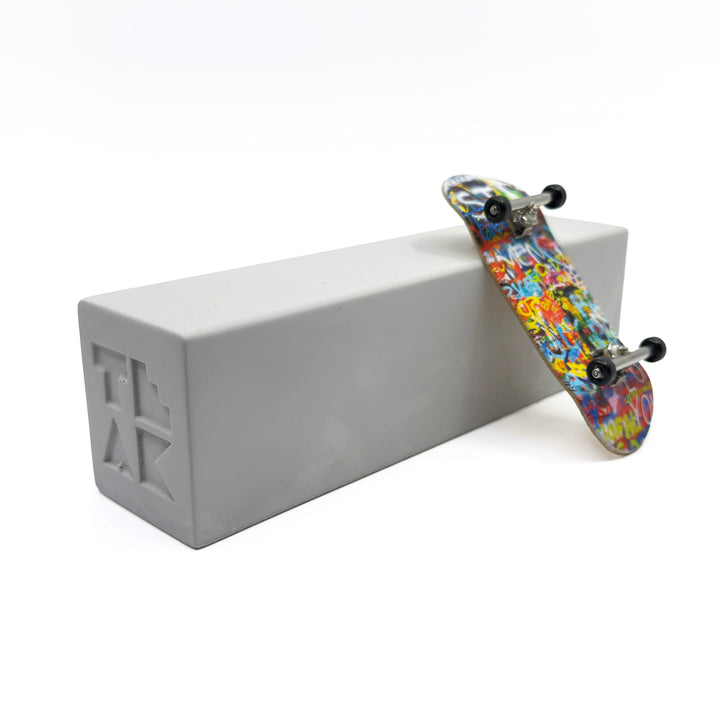 Teak Tuning - Monument Series BLEM Monument Series Concrete Straight "Bread" Loaf Obstacle - 7" Long, 2" Tall - "Sterling Gray" Colorway - FINAL SALE