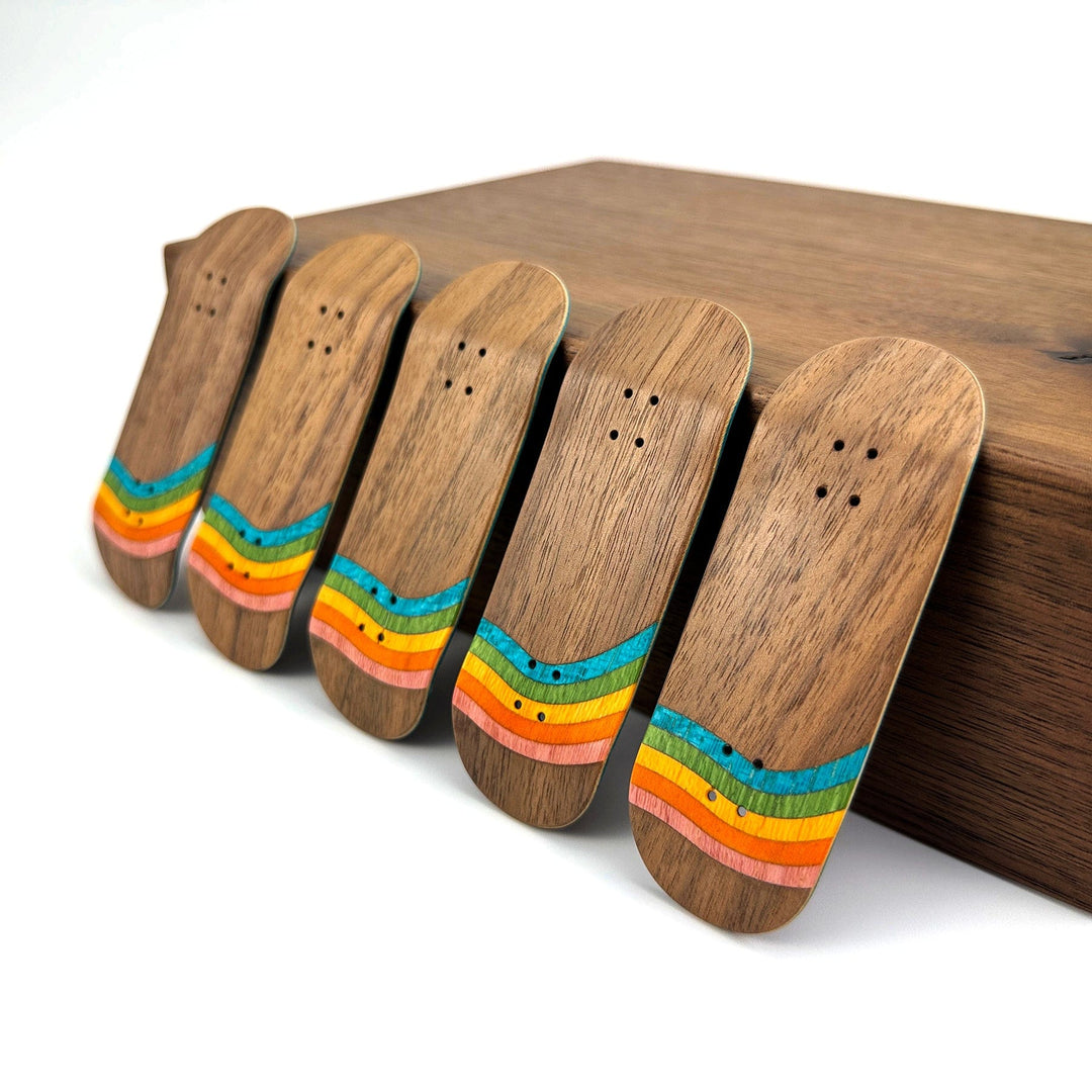 Session Fingerboards SESSION Limited Edition Handcrafted Stripe Split Ply Wooden Deck - 34mm x 97mm