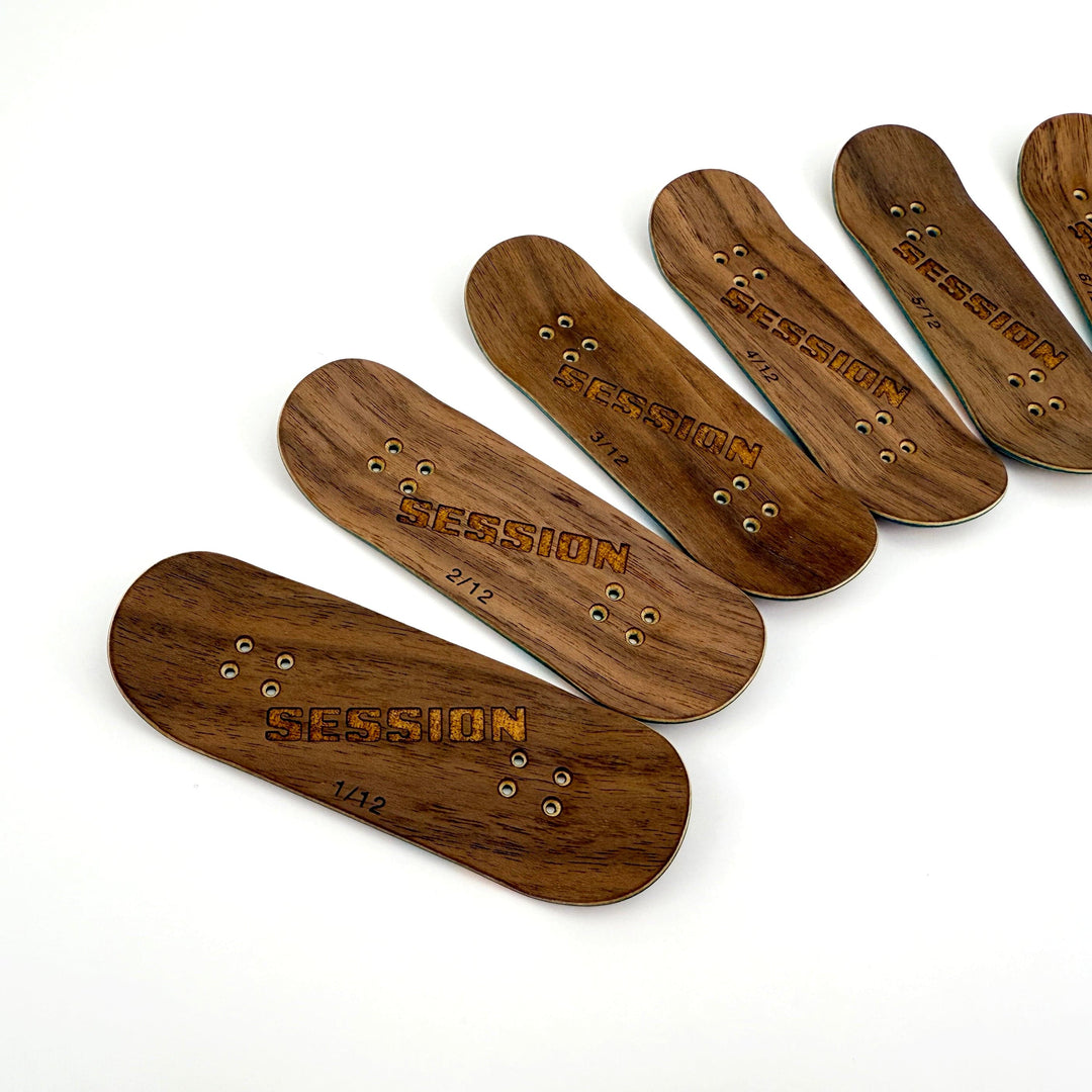 Session Fingerboards SESSION Limited Edition Handcrafted Stripe Split Ply Wooden Deck - 34mm x 97mm