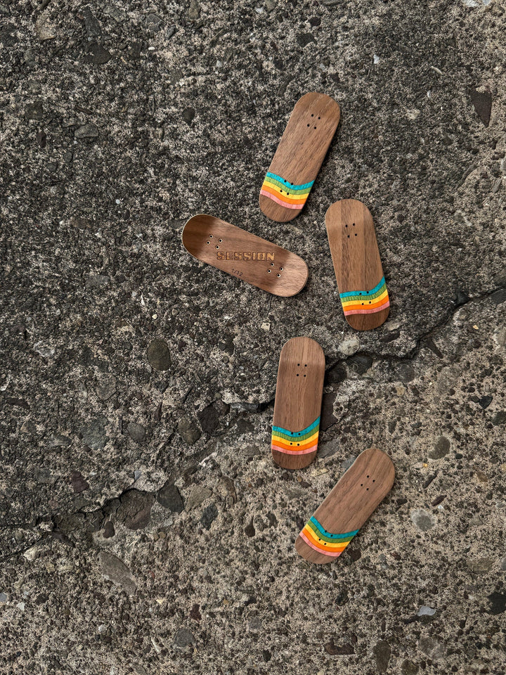 Session Fingerboards SESSION Limited Edition Handcrafted Stripe Split Ply Wooden Deck - 34mm x 97mm