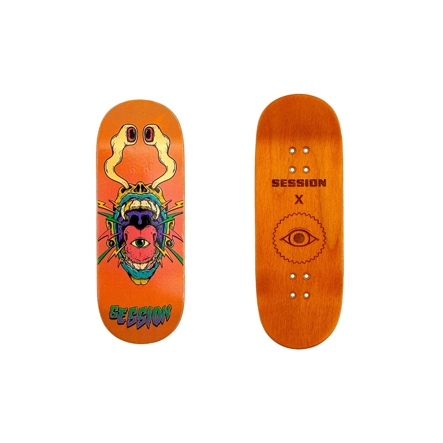 SESSION x TUIBZ Collab Decks - LOUD (Orange) - 32mm OR 34mm – Teak