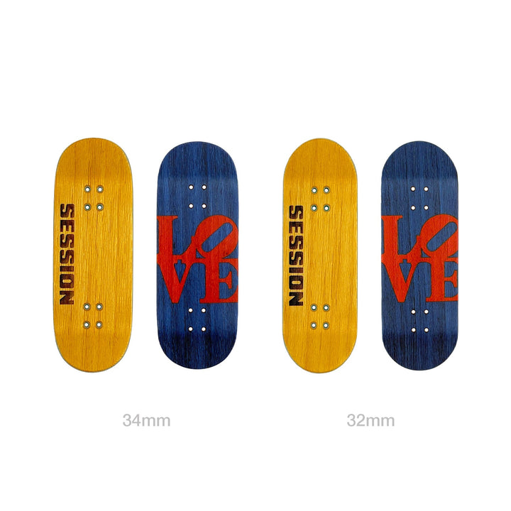 Session Fingerboards SESSION Philly LOVE Park Split Ply Deck - 32mm OR 34mm