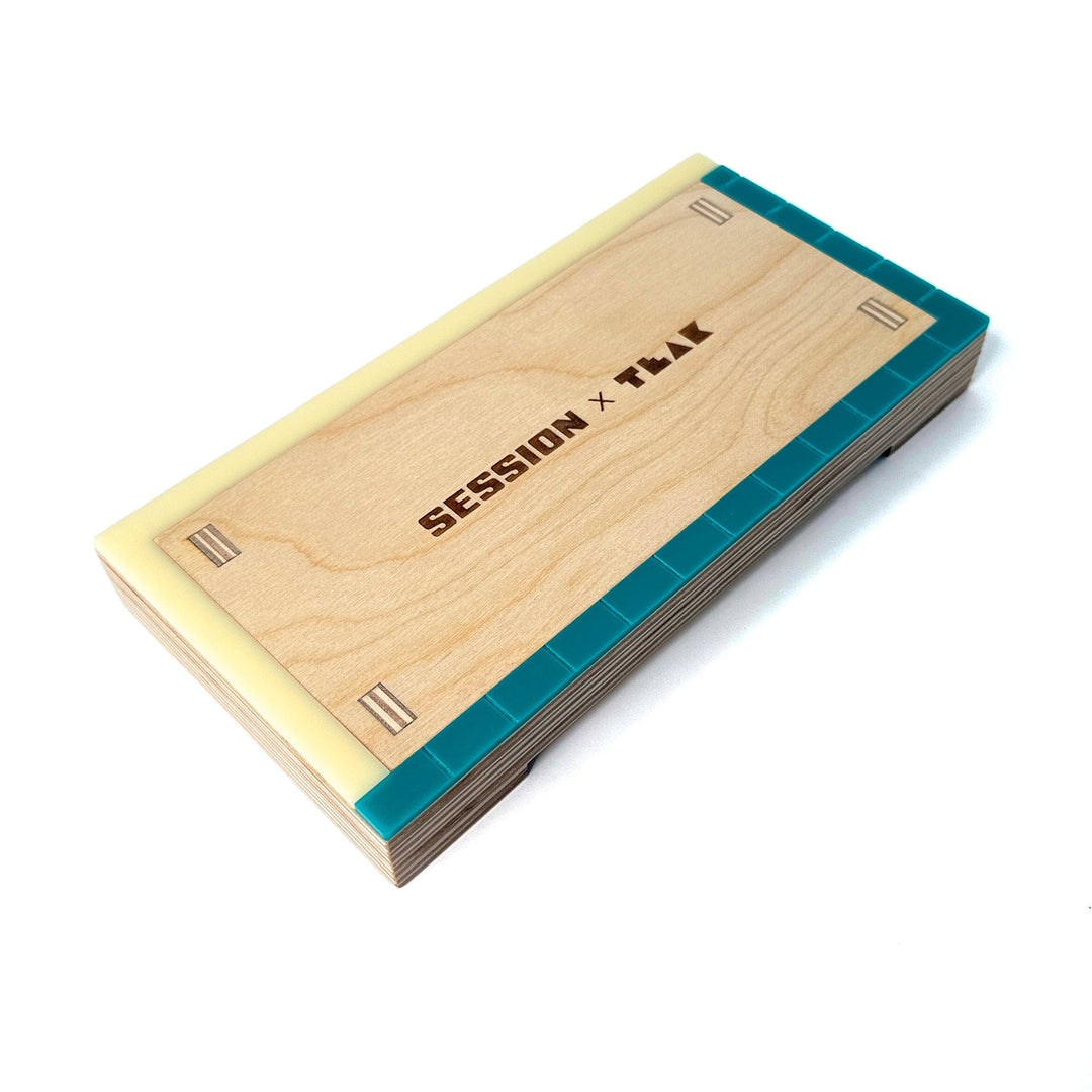 Session Fingerboards Manual Pad - Wooden Fingerboard Obstacle with Acrylic Coping