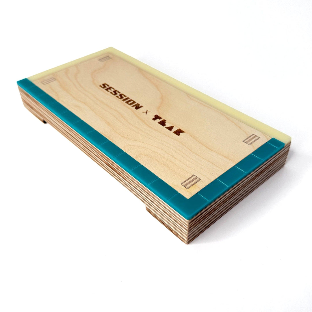 Session Fingerboards Manual Pad - Wooden Fingerboard Obstacle with Acrylic Coping