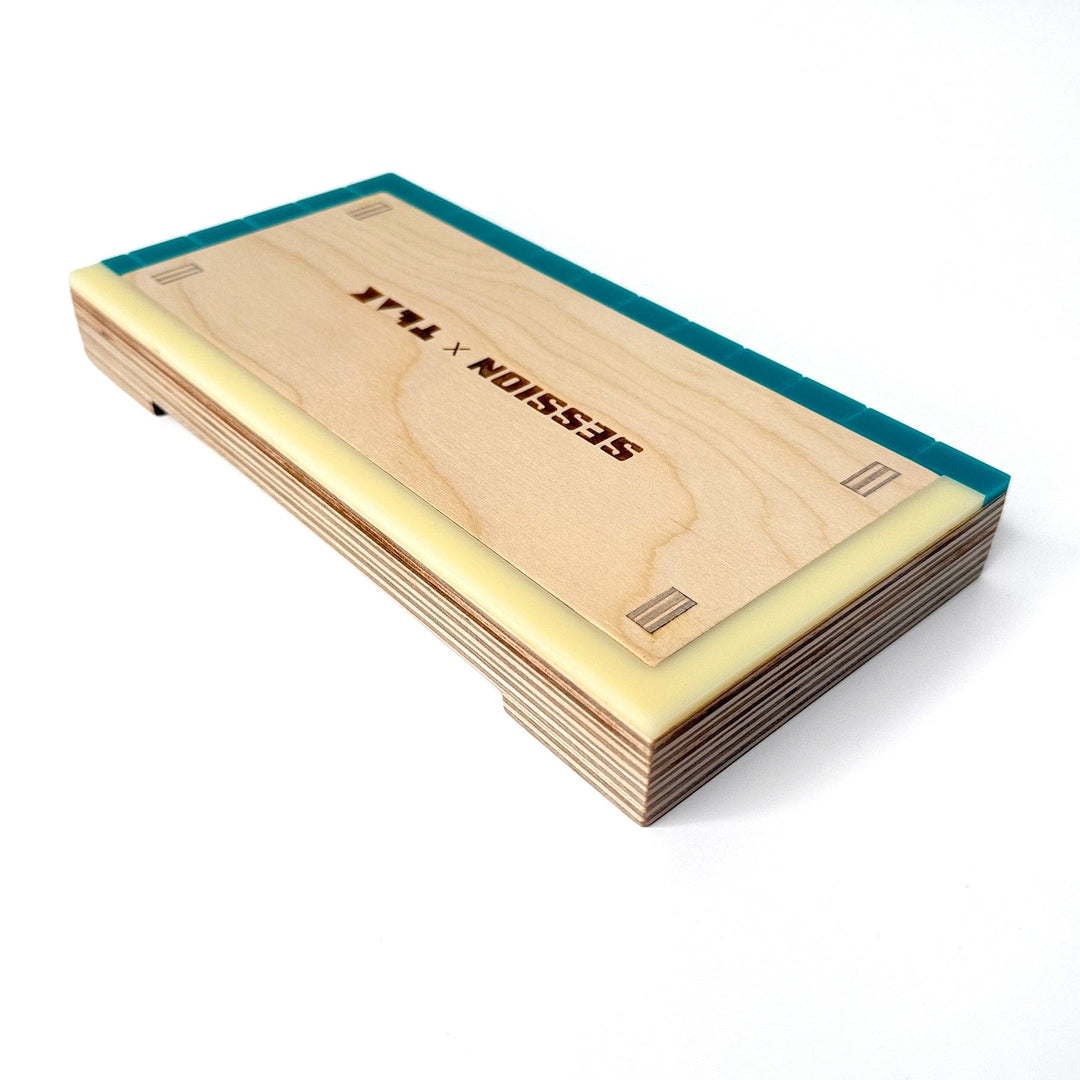 Session Fingerboards Manual Pad - Wooden Fingerboard Obstacle with Acrylic Coping
