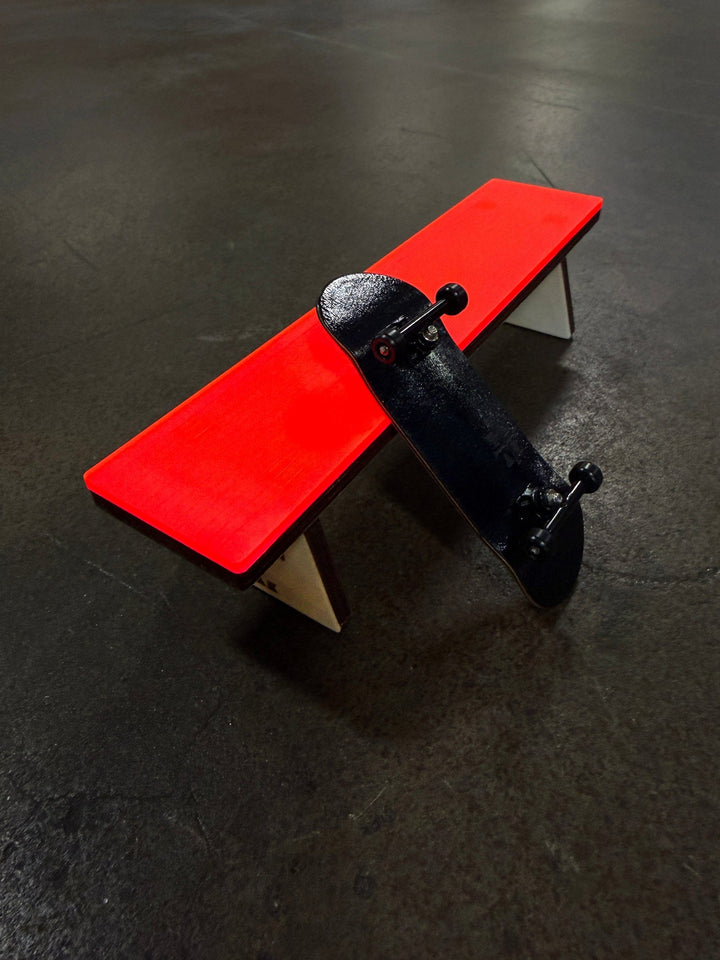 Session Fingerboards Limited Edition Bench - Valentines Day Exclusive Colorway - Wooden Fingerboard Obstacle with Acrylic Surface