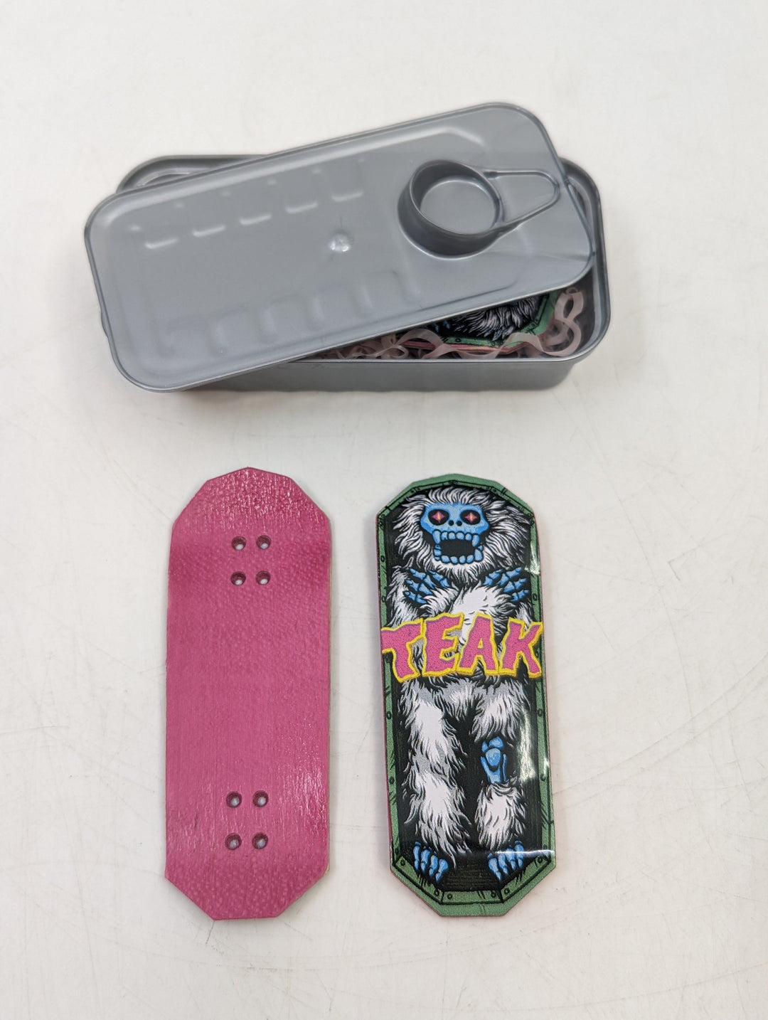 Teak Tuning *LIMITED EDITION* Wooden Fingerboard Deck, "The Coffin Cruiser - Undead Yeti Version" - 32.5mm x 97mm