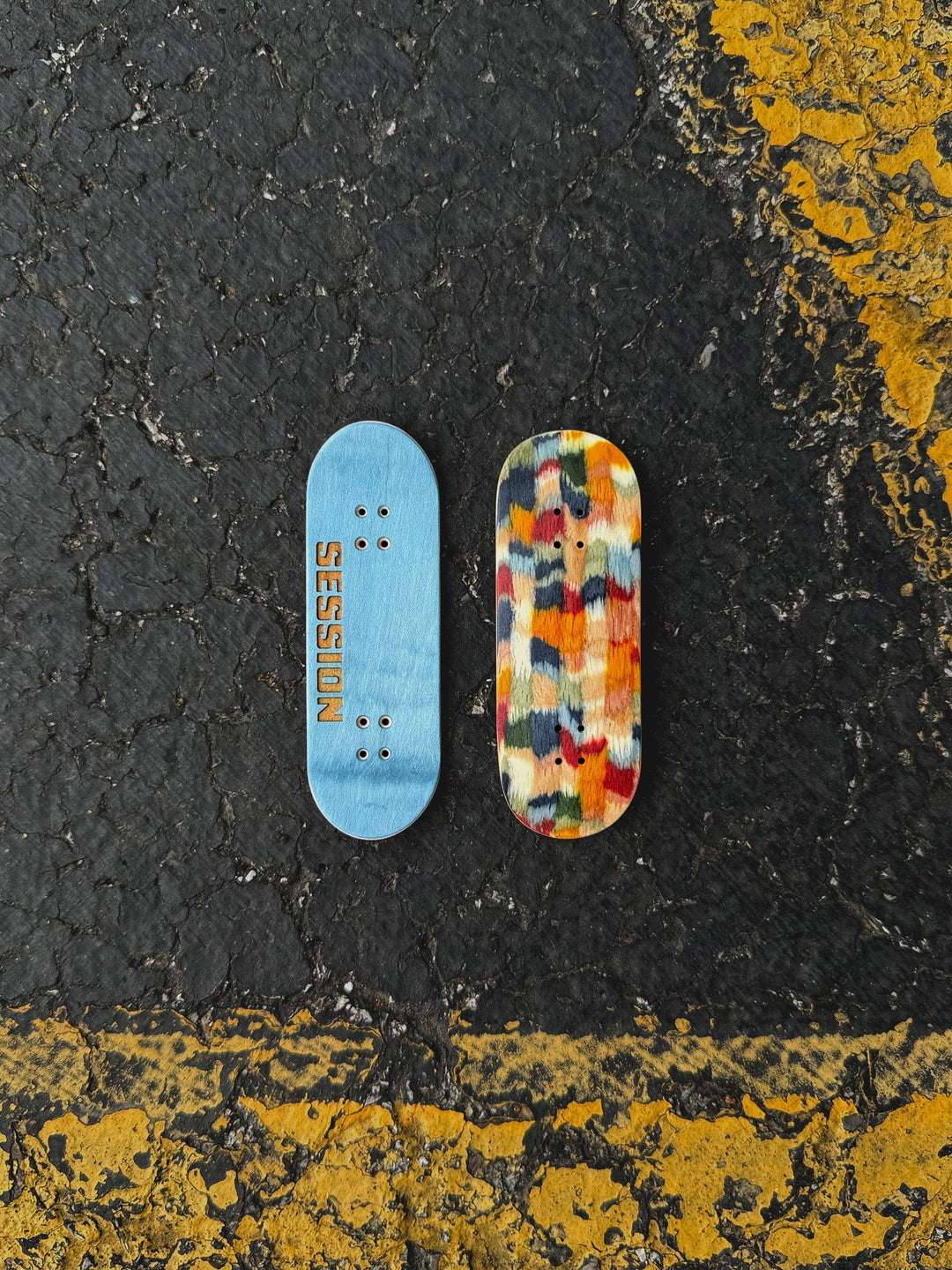 Session Fingerboards SESSION Patchwork Handcrafted Wooden Deck - 32mm OR 34mm