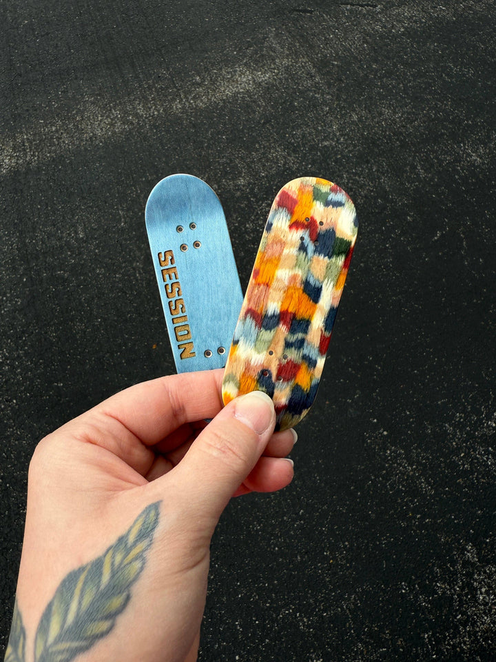 Session Fingerboards SESSION Patchwork Handcrafted Wooden Deck - 32mm OR 34mm