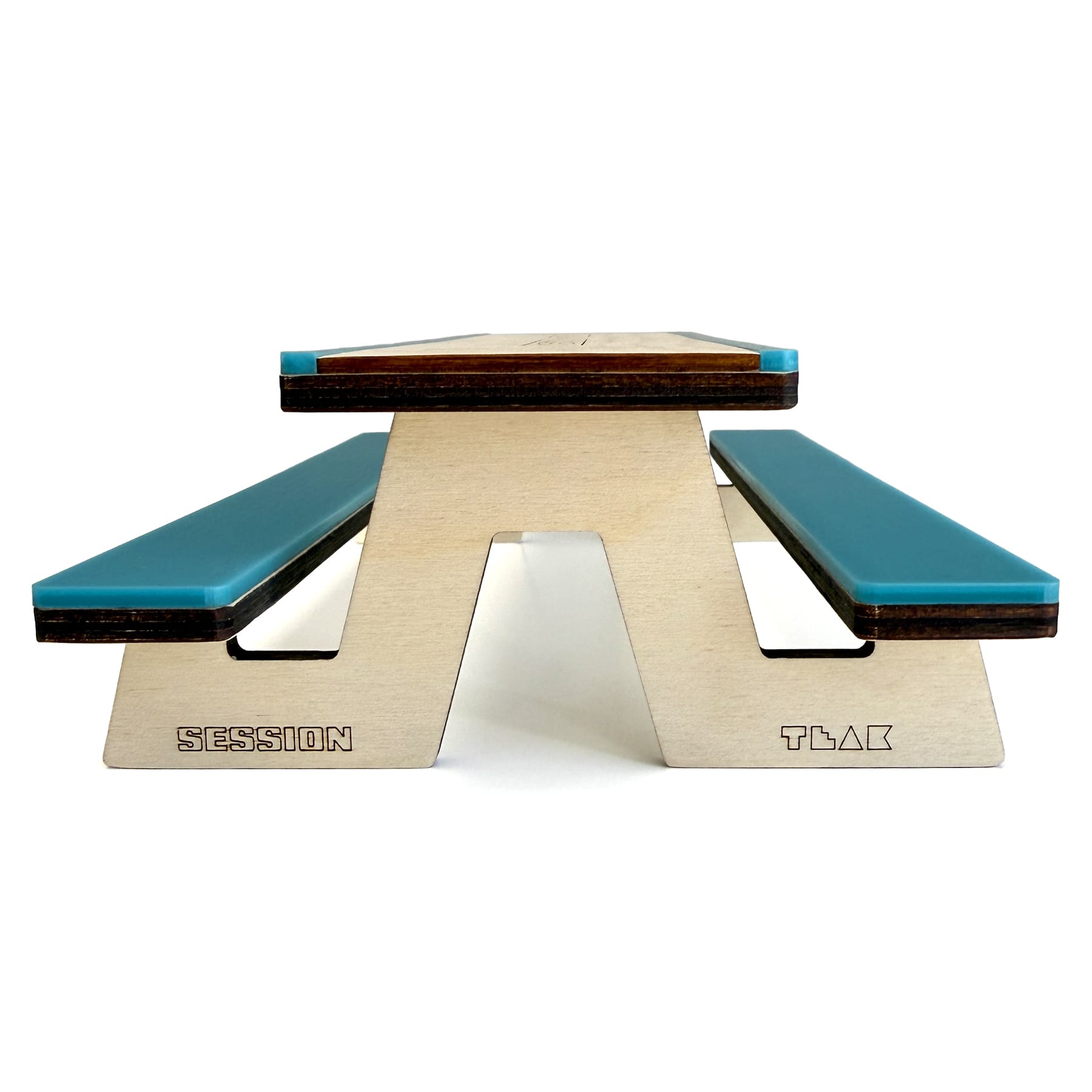 The Picnic Table - Wooden Fingerboard Obstacle with Acrylic Coping