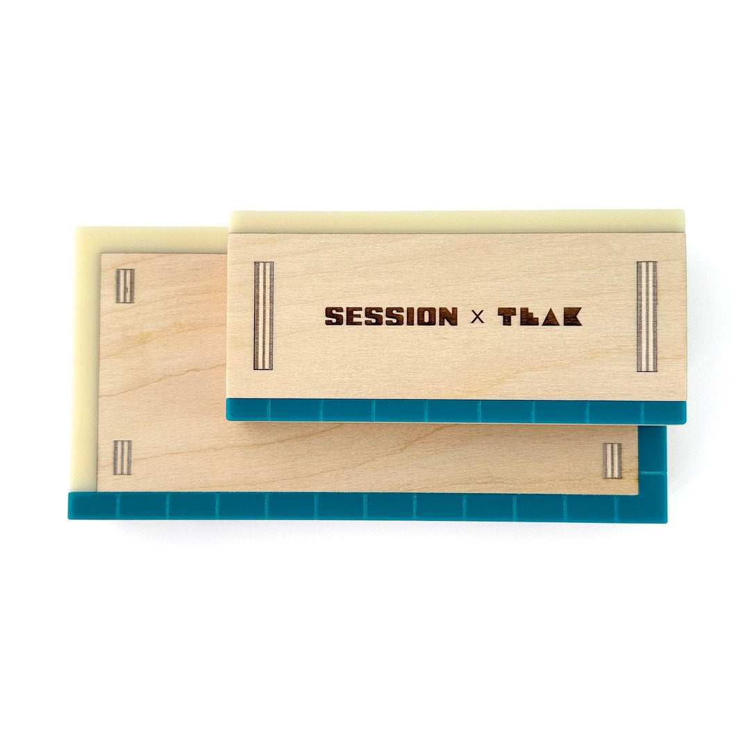 Session Fingerboards Pocket Manual Pad - Mini Wooden Fingerboard Obstacle with Acrylic Coping