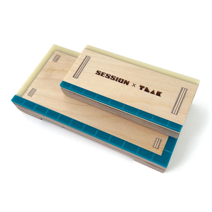 Session Fingerboards Pocket Manual Pad - Mini Wooden Fingerboard Obstacle with Acrylic Coping