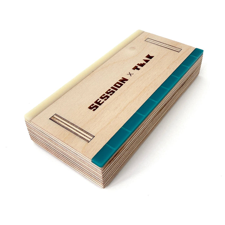Session Fingerboards Pocket Manual Pad - Mini Wooden Fingerboard Obstacle with Acrylic Coping