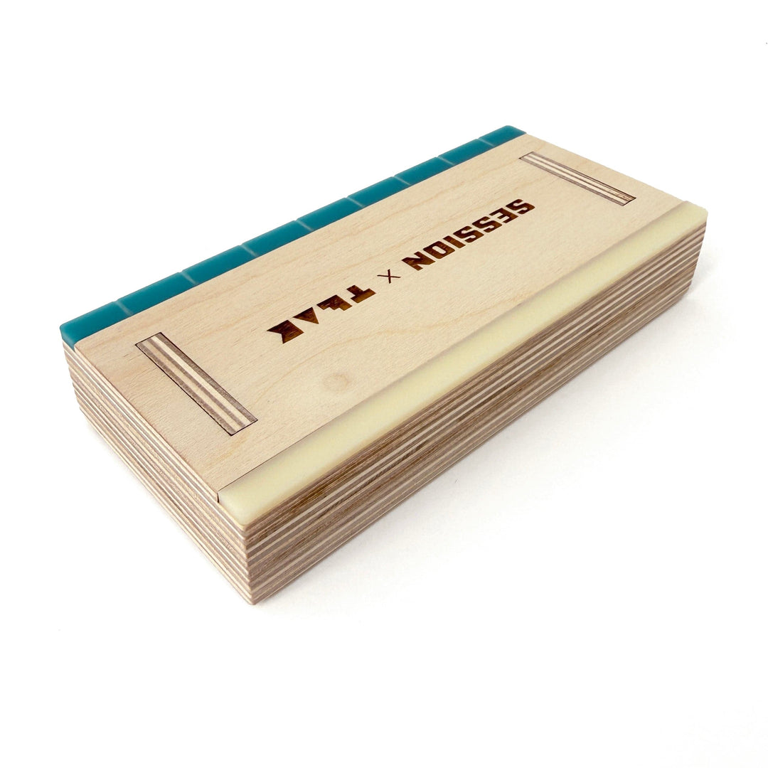 Session Fingerboards Pocket Manual Pad - Mini Wooden Fingerboard Obstacle with Acrylic Coping