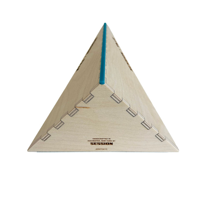 Session Fingerboards The Polebank - Wooden Fingerboard Obstacle with Acrylic Coping