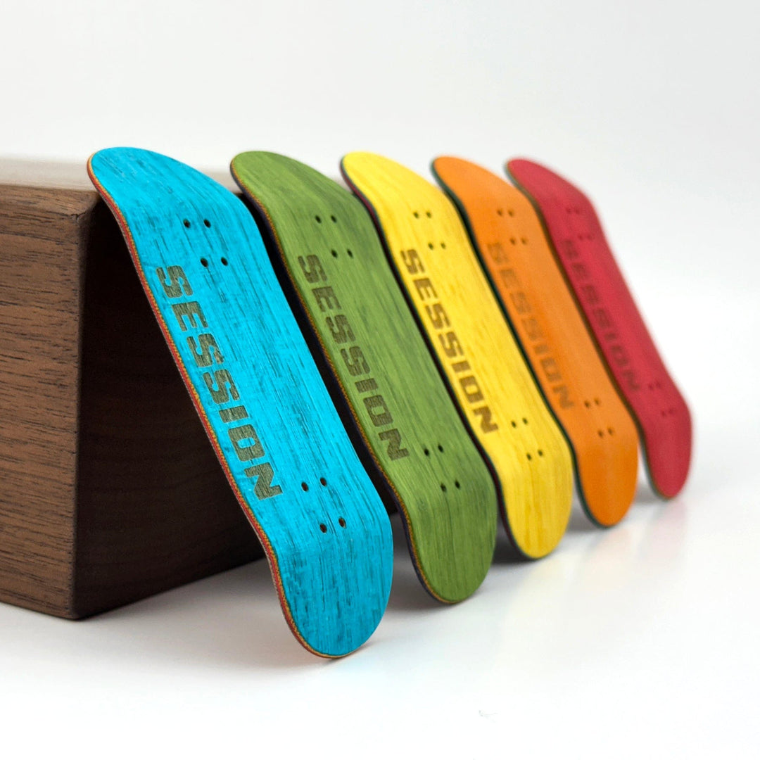 Session Fingerboards SESSION Limited Edition Multicolor Wooden Deck - 34mm x 97mm
