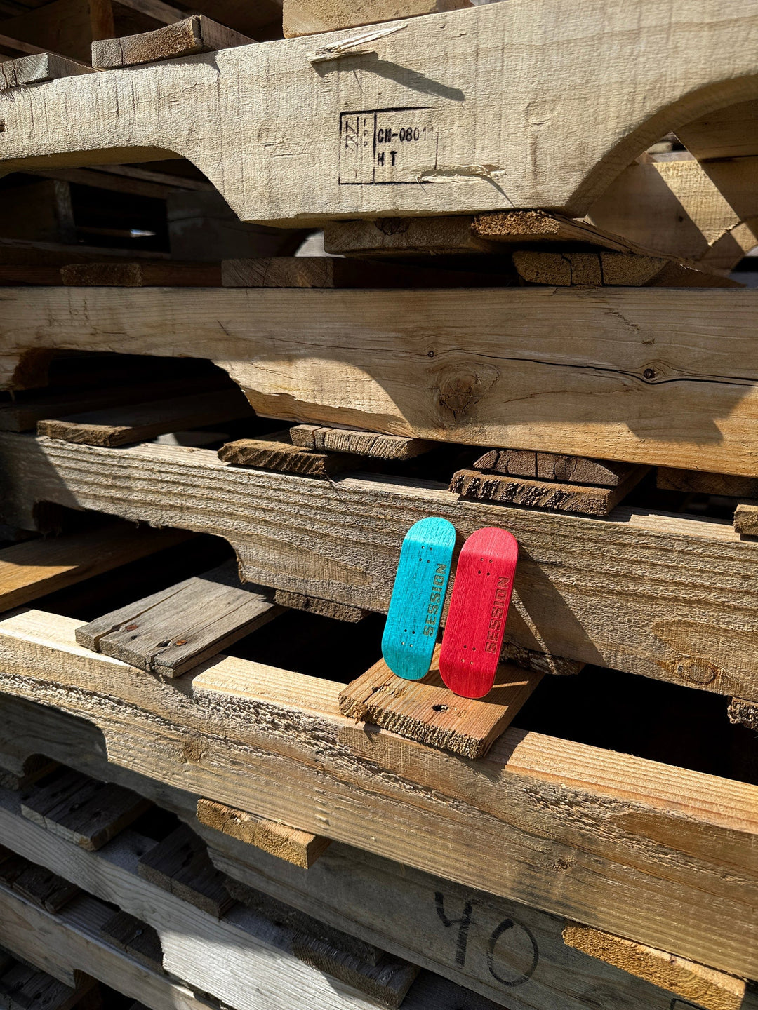 Session Fingerboards SESSION Limited Edition Multicolor Wooden Deck - 34mm x 97mm