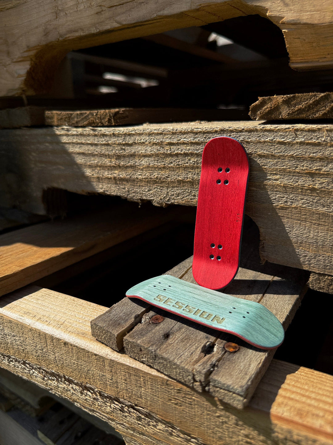 Session Fingerboards SESSION Limited Edition Multicolor Wooden Deck - 34mm x 97mm