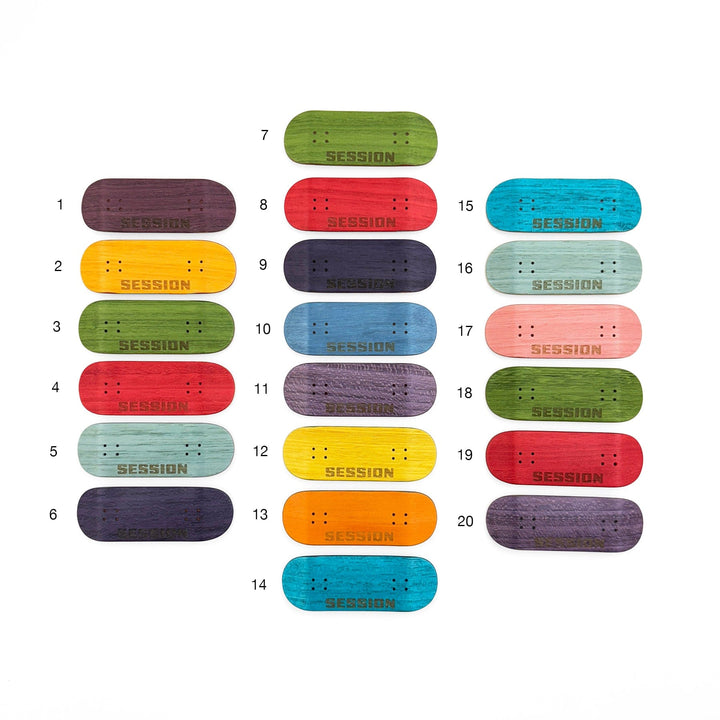 Session Fingerboards SESSION Limited Edition Multicolor Wooden Deck - 34mm x 97mm