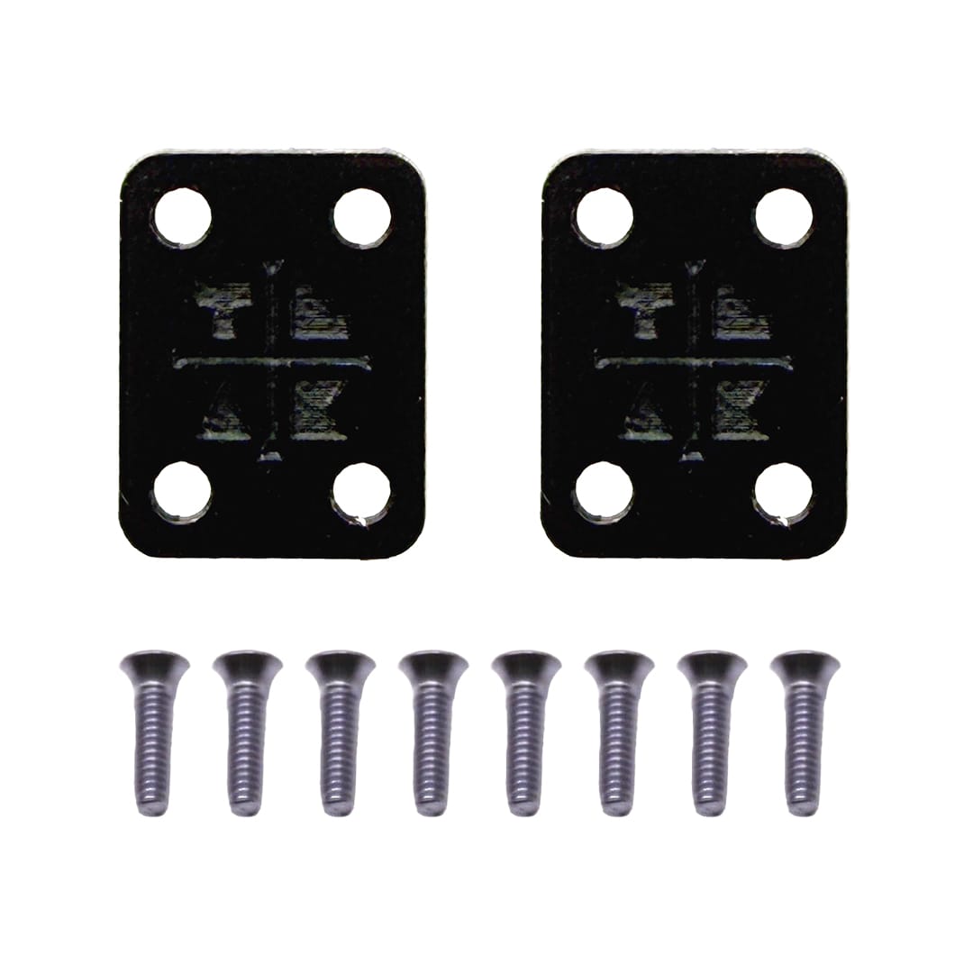 Teak Tuning Acrylic Slim Riser Pad Kit (Includes 8 Long Screws) - Pitch Black