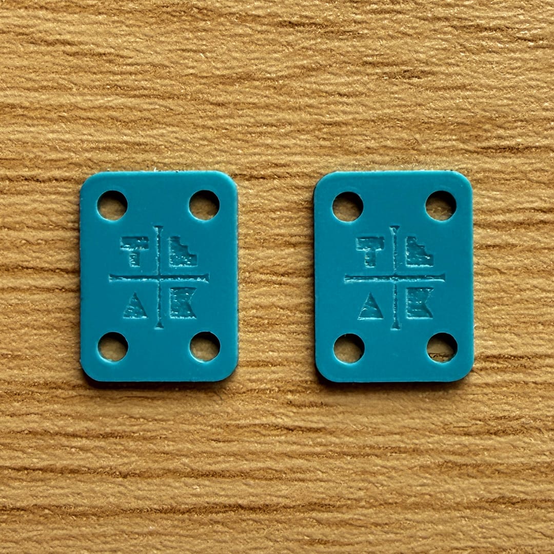 Teak Tuning Acrylic Slim Riser Pad Kit (Includes 8 Long Screws) - Teak Teal