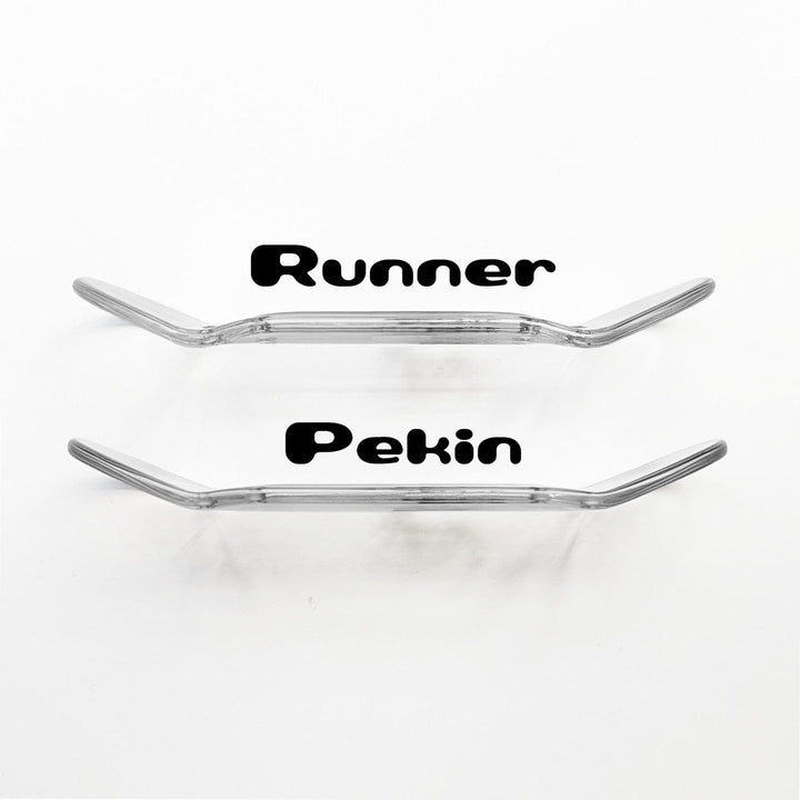 FlatFace Fingerboards 34mm "Blue Jolly Rancher" Transparent Blue Fingerboard Deck by Deck Decks - Runner Shape