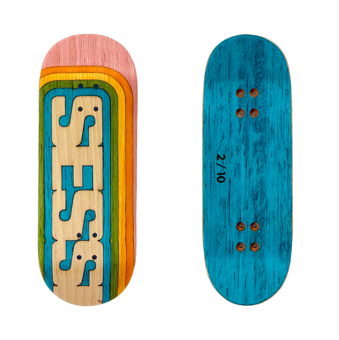 Session Fingerboards Limited Edition Session Anniversary Handcrafted Split Ply Wooden Deck - 34mm x 97mm