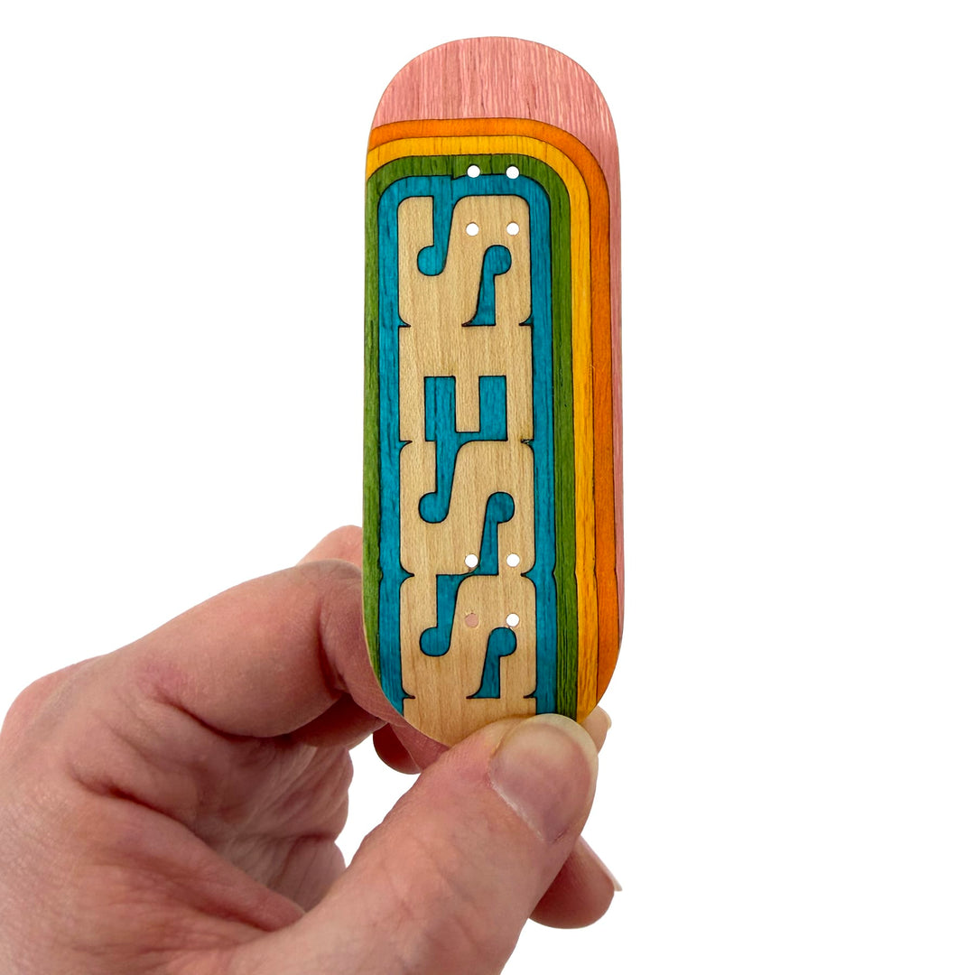 Session Fingerboards Limited Edition Session Anniversary Handcrafted Split Ply Wooden Deck - 34mm x 97mm