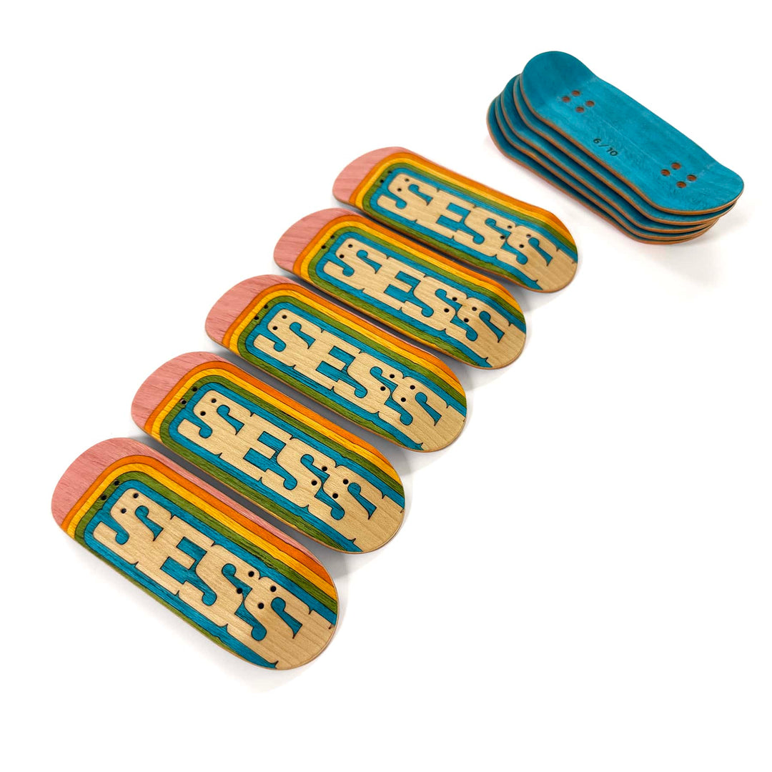 Session Fingerboards Limited Edition Session Anniversary Handcrafted Split Ply Wooden Deck - 34mm x 97mm