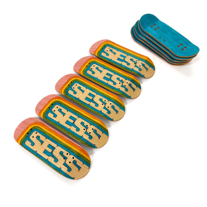 Session Fingerboards Limited Edition Session Anniversary Handcrafted Split Ply Wooden Deck - 34mm x 97mm