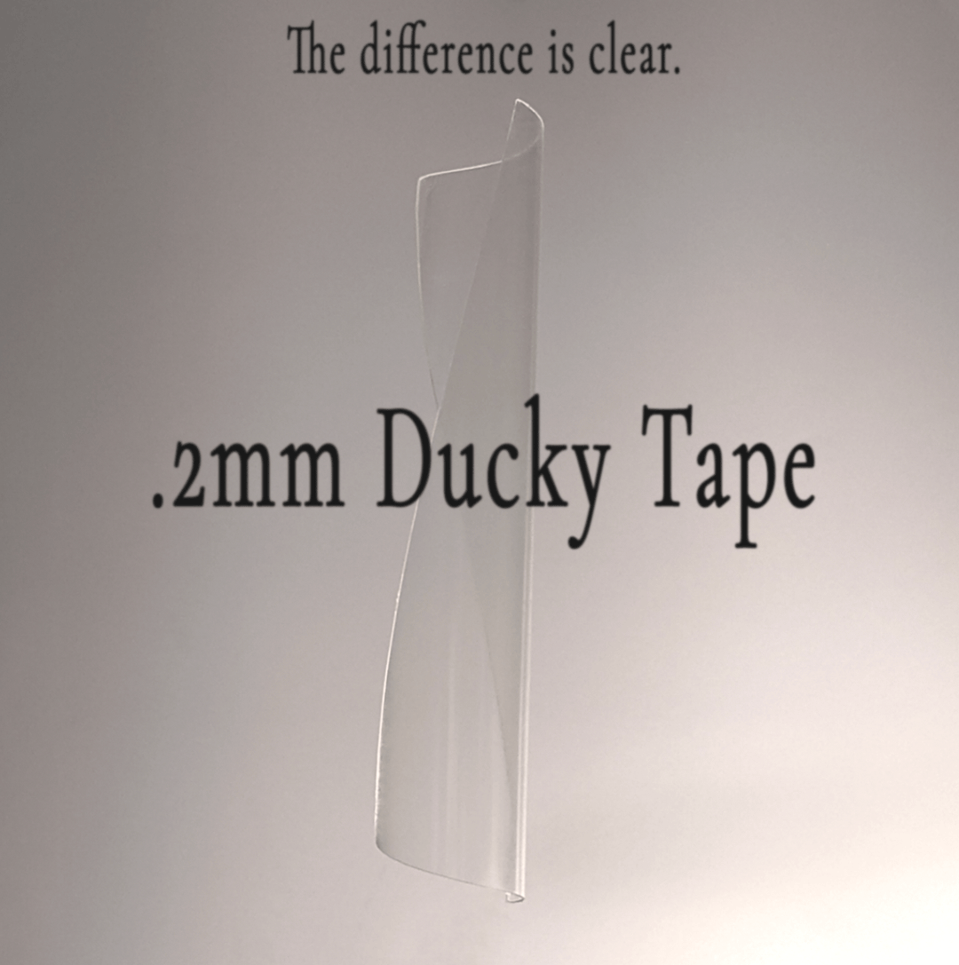 FlatFace Fingerboards 3PK Crystal Clear Ducky Tape - 0.2mm Clear Tape by Duck Decks