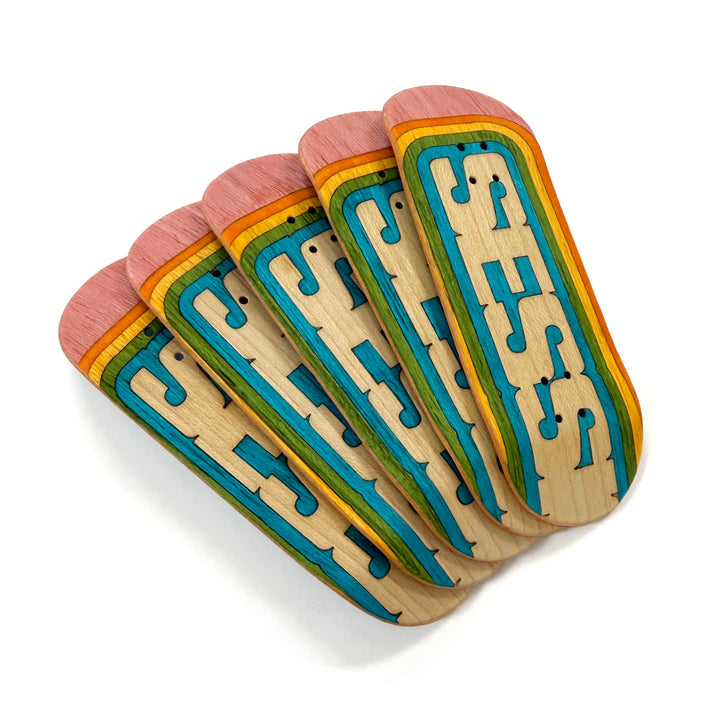 Session Fingerboards Limited Edition Session Anniversary Handcrafted Split Ply Wooden Deck - 34mm x 97mm